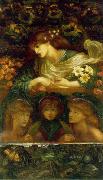 Dante Gabriel Rossetti The Blessed Damozel USA oil painting artist